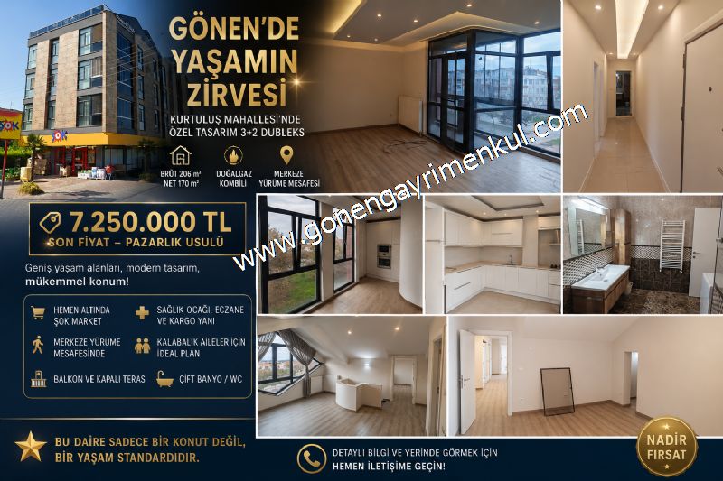 3+2 DUBLEX - YAŞAMIN ZİRVESİ KURTULUŞ MAHALLESİNDE ÖZEL TASARIM